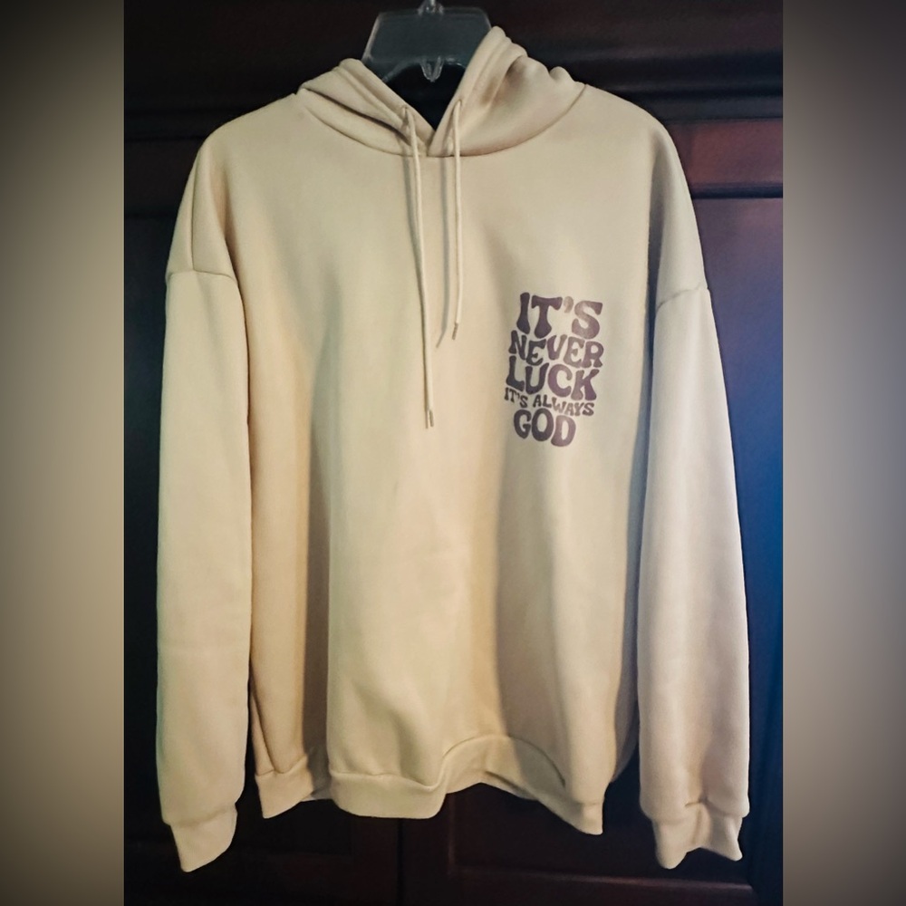 Manfinity Cream Sweatshirt Pullover Hoodie